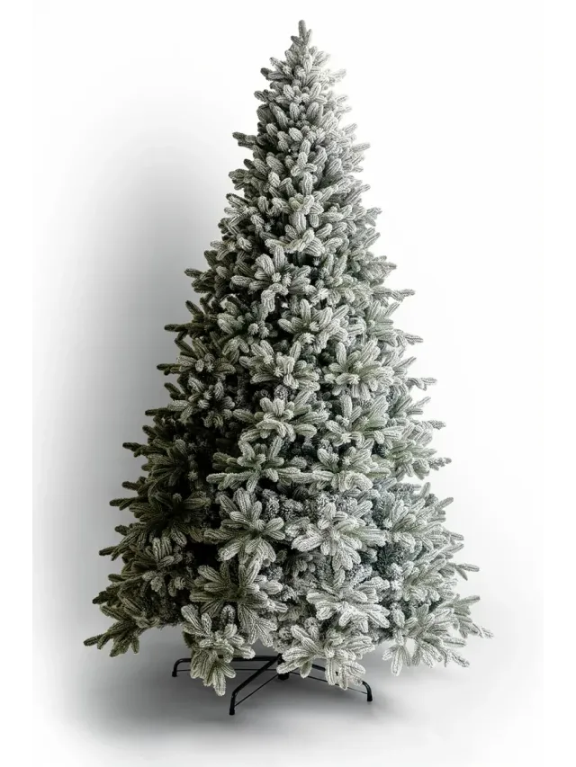 Brad artificial Polar Shine 270 cm QC445, 1750 Ramuri 2D + 3D PE, Circumferinta Bazei 339 cm